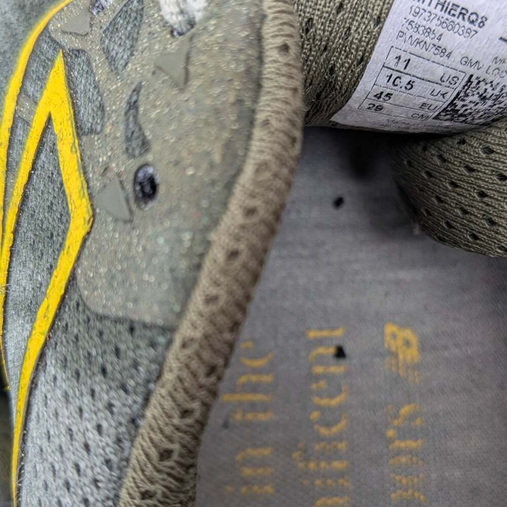 New Balance Fresh Foam X Hierro V8 Trail Running Shoes Olive Green Yellow - Picture 9 of 9